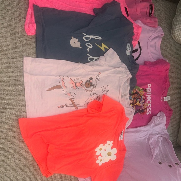 Epic Threads Girls Short Sleeve Tops - Navy, Pink, Coral & White - Picture 3 of 10